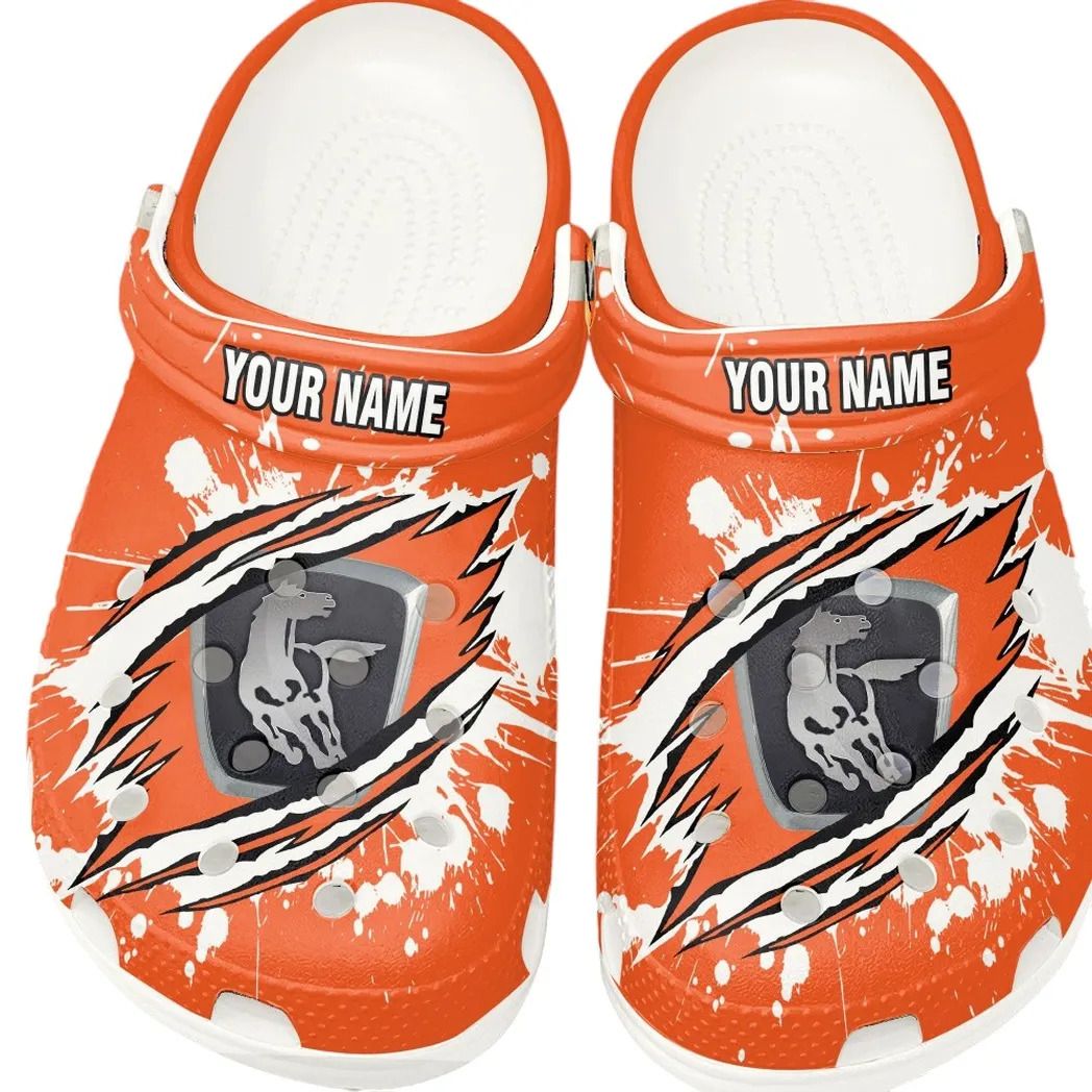 4x4 Vehicle Maker Lover’s All Over Print Clog, Slip-On Shoes for Daily Comfort and Garage Style CAR153 - White