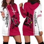 Royal Horns Hoodie Dress For Women, Graphic Fan Hoodie Dress PTHDDAC01