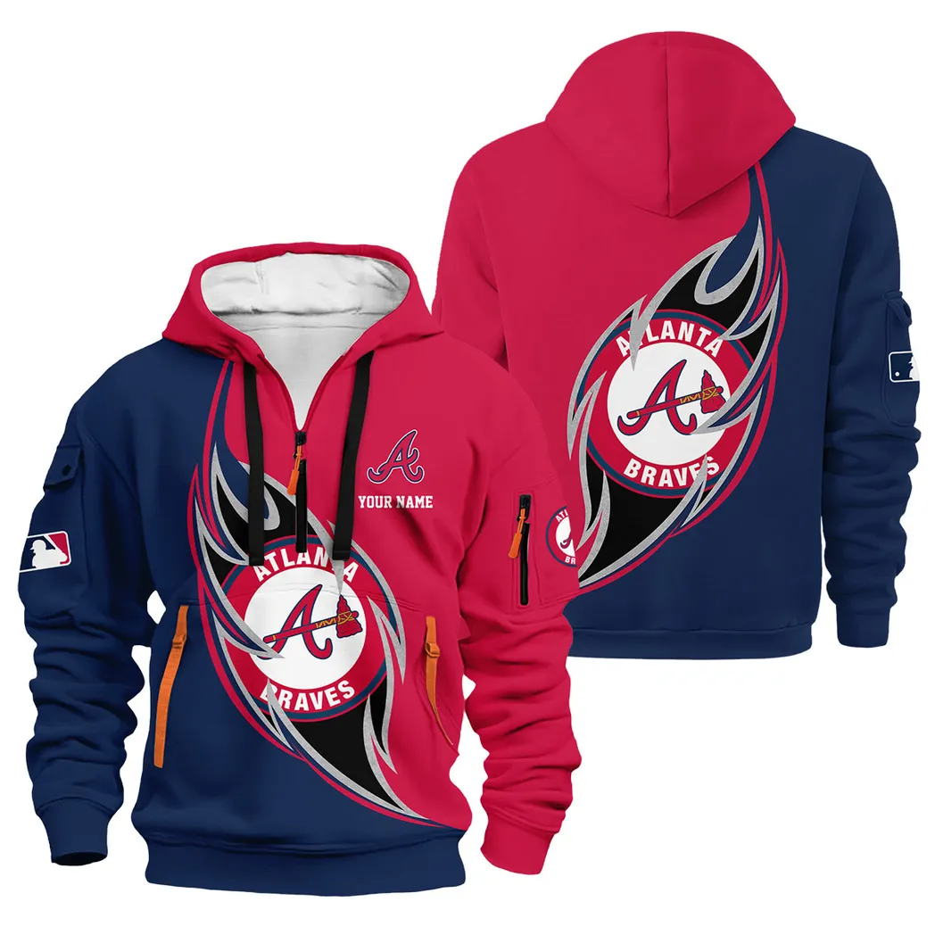 Spirit of Tradition Hoodie Half Zip 3D Print, Active Supporter Half-Zip Hoodie PTHDF000MLB091625AB - Image 3