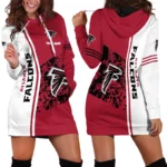 Game Day Fliers Hoodie Dress For Women, Streetwear Women's Hoodie Dress PTHDDAF01