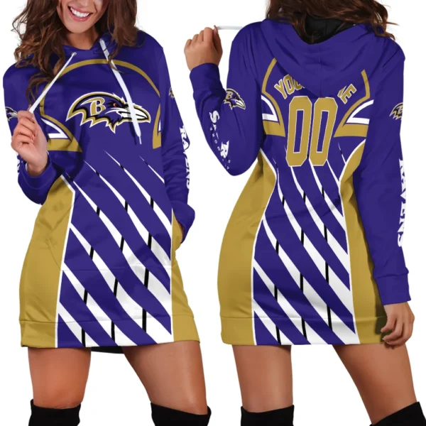 Purple Pride Hoodie Dress Women, Limited Edition Hoodie Dress PTHDDBR00