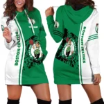 Classic Hoop Lifestyle Hoodie Dress For Women, Everyday Women's Hoodie Dress PTHDDBC1