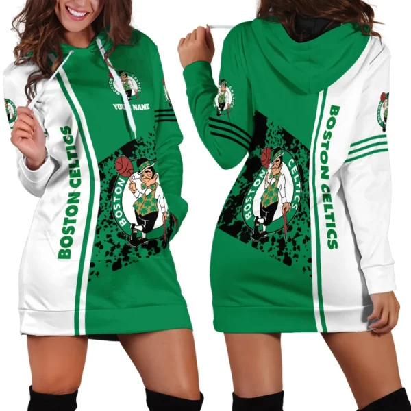 Classic Hoop Lifestyle Hoodie Dress For Women, Everyday Women's Hoodie Dress PTHDDBC1