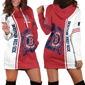 Heritage of Passion Hoodie Dress, Casual Women's Hoodie Dress For Baseball Fans PTHDD000MLB092025BRS