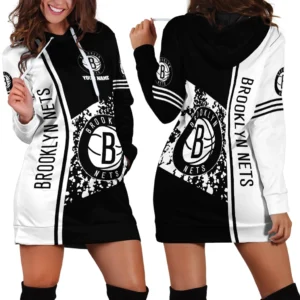 Urban Hoop Nation Hoodie Dress For Women, Classic Women's Hoodie Dress PTHDDBN1