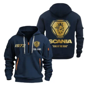 Heavy Hauler Hoodie Half Zipper, Exclusive Logo Hoodie For Heavy Hauler Enthusiasts CAR019