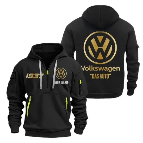 Compact Vehicle Hoodie Half Zipper, Exclusive Logo Hoodie For Compact Vehicle Enthusiasts CAR019 - Image 2