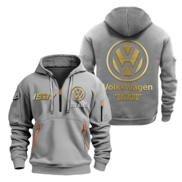 Compact Vehicle Hoodie Half Zipper, Exclusive Logo Hoodie For Compact Vehicle Enthusiasts CAR019 - Image 3