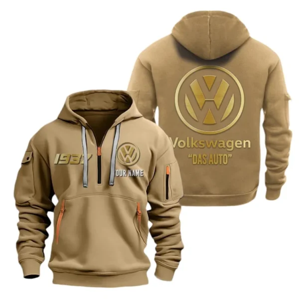 Compact Vehicle Hoodie Half Zipper, Exclusive Logo Hoodie For Compact Vehicle Enthusiasts CAR019 - Image 4