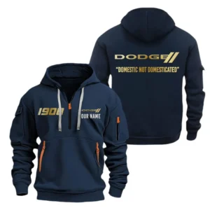 Muscle Car Hoodie Half Zipper, All Over Print Hoodie Gift For Muscle Car Enthusiasts CAR019