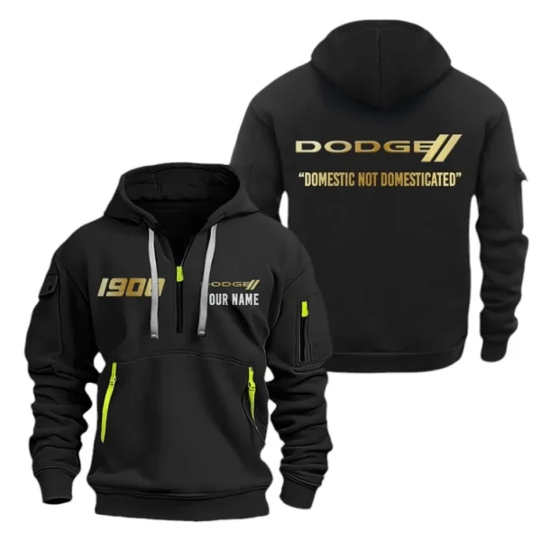 Muscle Car Hoodie Half Zipper, All Over Print Hoodie Gift For Muscle Car Enthusiasts CAR019 - Image 2