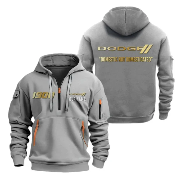 Muscle Car Hoodie Half Zipper, All Over Print Hoodie Gift For Muscle Car Enthusiasts CAR019 - Image 3