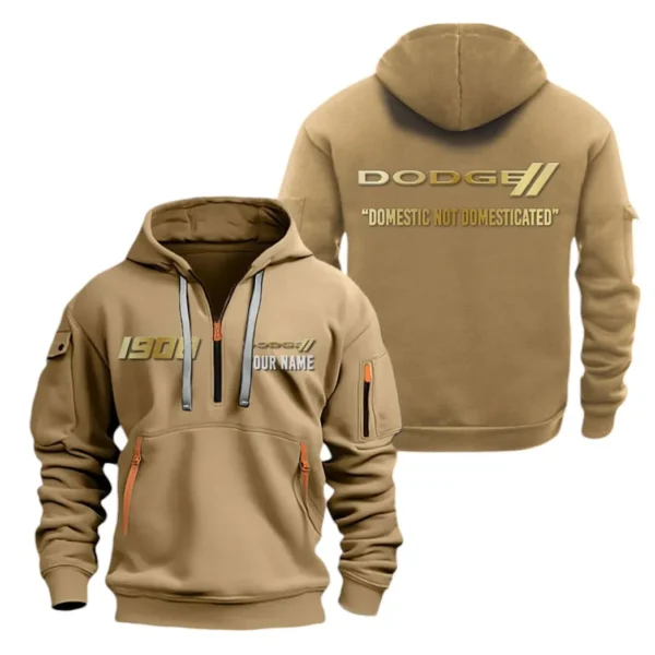 Muscle Car Hoodie Half Zipper, All Over Print Hoodie Gift For Muscle Car Enthusiasts CAR019 - Image 4