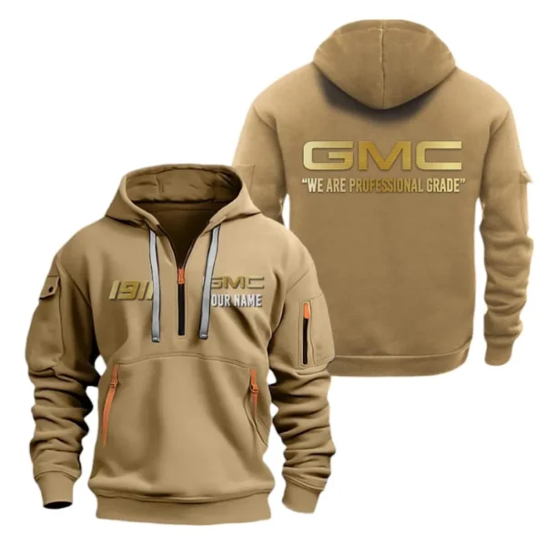 Hoodie Half Zipper Exclusive Logo Gift For American Truck Enthusiasts CAR019 - Image 4