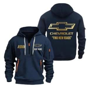 Popular US Car Hoodie Half Zipper, Exclusive Logo Hoodie For Popular US Car Enthusiasts CAR019