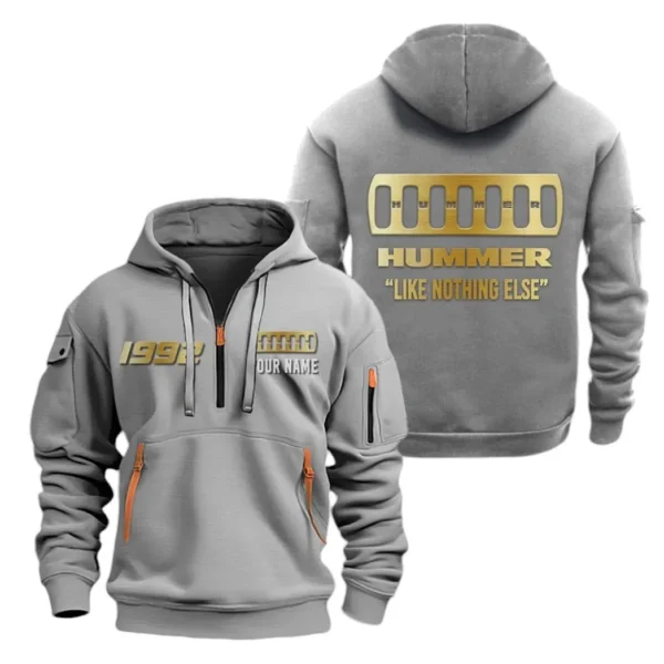 Off-Road SUV Hoodie Half Zipper, Exclusive Logo Hoodie For Off-Road SUV Enthusiasts CAR019 - Image 3