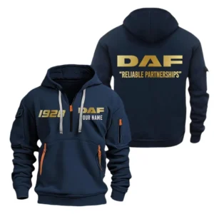 Hoodie Half Zipper Exclusive Logo Gift For Big Rig Enthusiasts CAR019