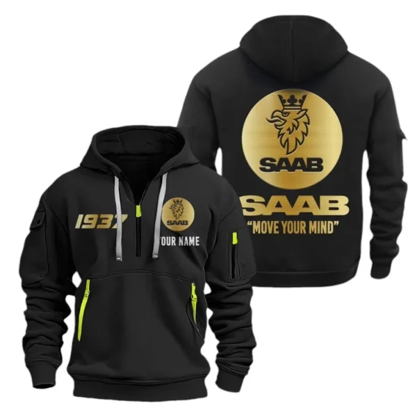 Rugged Terrain Auto Hoodie Half Zipper, Exclusive Logo Hoodie For Rugged Terrain Auto Enthusiasts CAR019 - Image 2