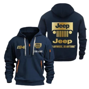 Off-Road SUV Hoodie Half Zipper, Exclusive Logo Hoodie For Off-Road SUV Enthusiasts CAR019