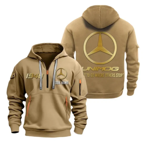Expedition Vehicle Hoodie Half Zipper, Exclusive Logo Hoodie For Expedition Vehicle Enthusiasts CAR019 - Image 4