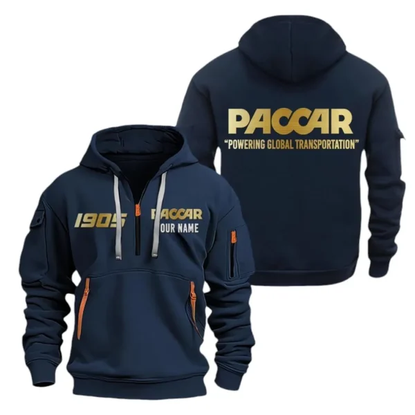 Hoodie Half Zipper Exclusive Logo Gift For Big Rig Hauler Enthusiasts CAR019