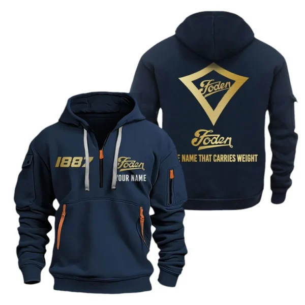 Hoodie Half Zipper Exclusive Logo Gift For Heavy Duty Truck Enthusiasts CAR019