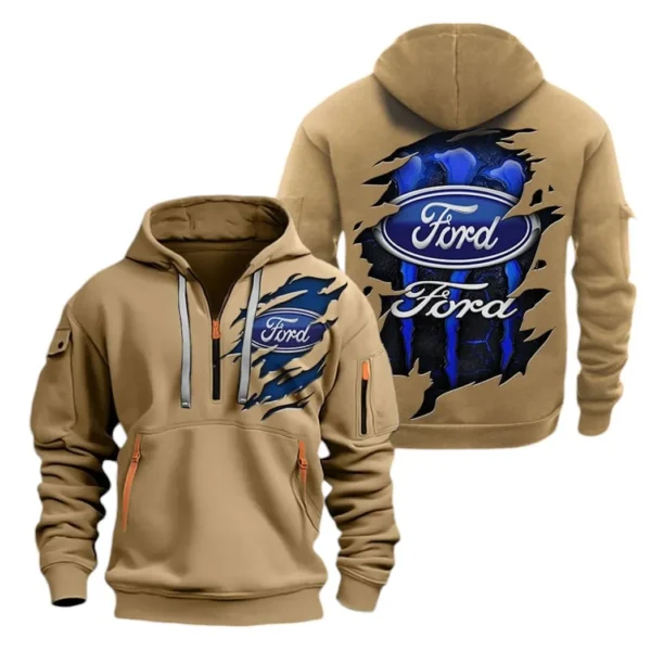 High-Performance Vehicle Hoodie Half Zipper, All Over Print Hoodie Gift For High-Performance Vehicle Enthusiasts CAR021 - Image 4
