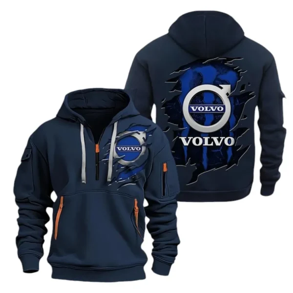 Global Auto Hoodie Half Zipper, All Over Print Hoodie Gift For Global Auto Enthusiasts CAR021