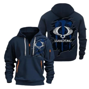 Utility Vehicle Hoodie Half Zipper, All Over Print Hoodie Gift For Utility Vehicle Enthusiasts CAR021