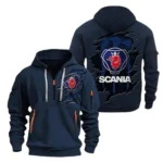 Hoodie Half Zipper Exclusive Logo Gift For Heavy Hauler Enthusiasts CAR021