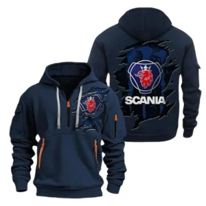Hoodie Half Zipper Exclusive Logo Gift For Heavy Hauler Enthusiasts CAR021