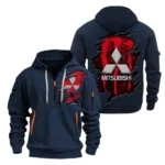 Compact Sedan Hoodie Half Zipper, Exclusive Logo Hoodie For Compact Sedan Enthusiasts CAR021