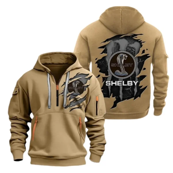 Sport Utility Vehicle Hoodie Half Zipper, Exclusive Logo Hoodie For Sport Utility Vehicle Enthusiasts CAR021 - Image 4