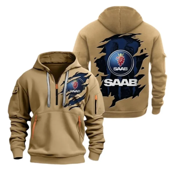 All-Terrain SUV Hoodie Half Zipper, All Over Print Hoodie Gift For All-Terrain SUV Enthusiasts CAR021 - Image 4
