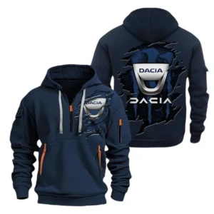 Hoodie Half Zipper Exclusive Logo Gift For Eastern European Car Enthusiasts CAR021