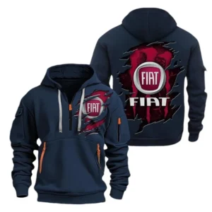 Hoodie Half Zipper Exclusive Logo Gift For Italian Compact Car Enthusiasts CAR021