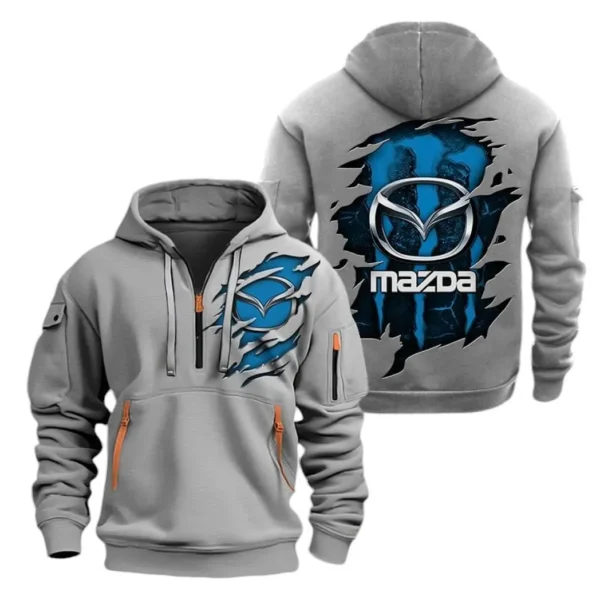 Rotary Legend Hoodie Half Zipper, Exclusive Logo Hoodie For Rotary Legend Enthusiasts CAR021 - Image 3