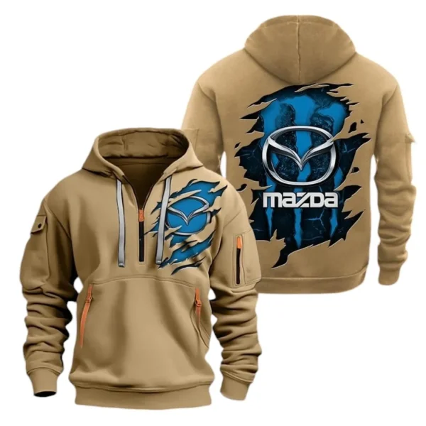 Rotary Legend Hoodie Half Zipper, Exclusive Logo Hoodie For Rotary Legend Enthusiasts CAR021 - Image 4