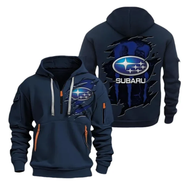 Adventure Wagon Hoodie Half Zipper, Exclusive Logo Hoodie For Adventure Wagon Enthusiasts CAR021