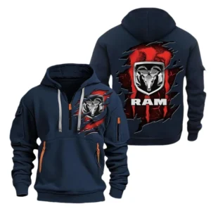 Full-Size Pickup Hoodie Half Zipper, Exclusive Logo Hoodie For Full-Size Pickup Enthusiasts CAR021