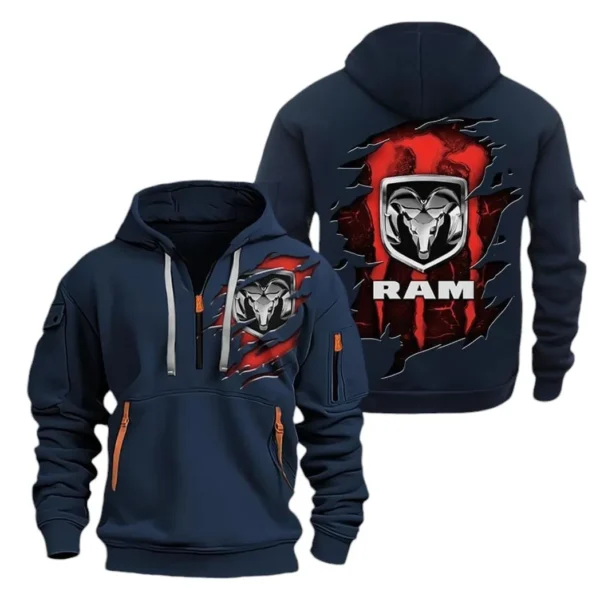 Full-Size Pickup Hoodie Half Zipper, Exclusive Logo Hoodie For Full-Size Pickup Enthusiasts CAR021