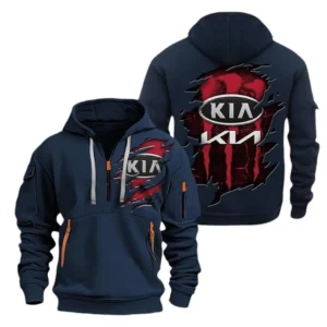 Compact SUV Hoodie Half Zipper, All Over Print Hoodie Gift For Compact SUV Enthusiasts CAR021