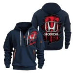 Touring Bike Hoodie Half Zipper, Exclusive Logo Hoodie For Touring Bike Enthusiasts CAR021