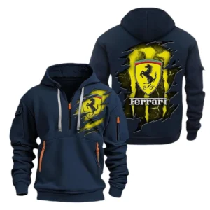 Hoodie Half Zipper Exclusive Logo Gift For Supercar Enthusiasts CAR021