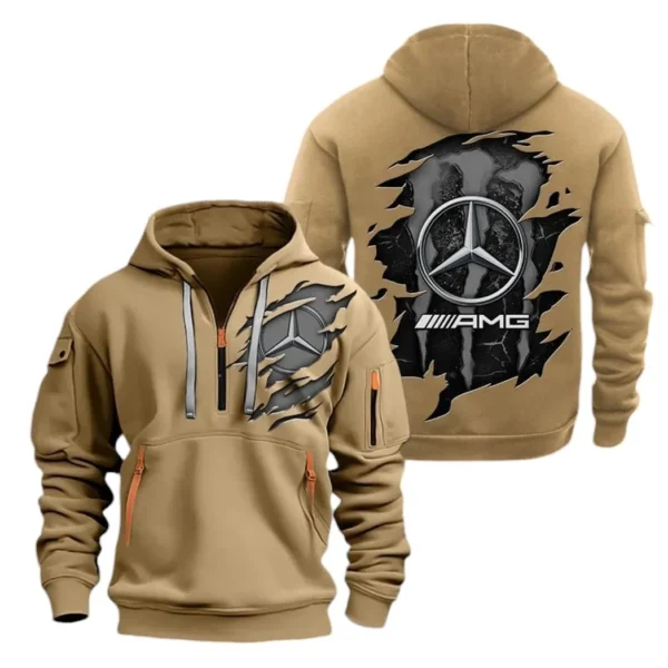 Hoodie Half Zipper Exclusive Logo Gift For Performance Tuning Enthusiasts CAR021 - Image 4