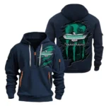 Pony Car Hoodie Half Zipper, Exclusive Logo Hoodie For Pony Car Enthusiasts CAR021