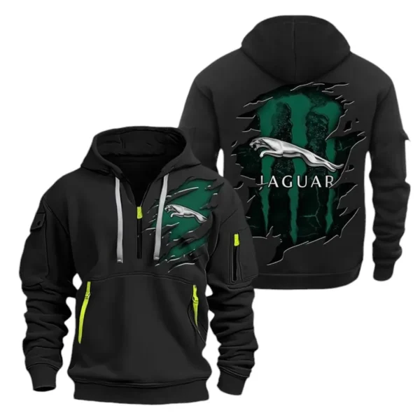Hoodie Half Zipper Exclusive Logo Gift For Classic American Car Enthusiasts CAR021 - Image 2