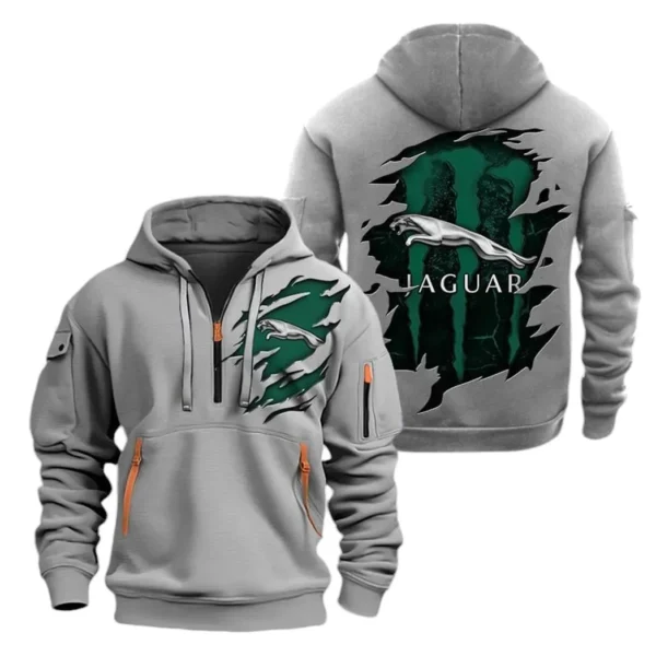 Hoodie Half Zipper Exclusive Logo Gift For Classic American Car Enthusiasts CAR021 - Image 3