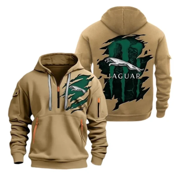Hoodie Half Zipper Exclusive Logo Gift For Classic American Car Enthusiasts CAR021 - Image 4