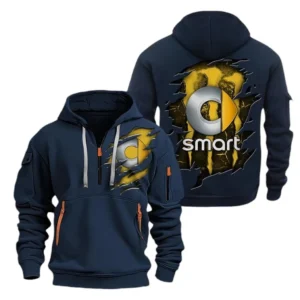 Compact City Car Hoodie Half Zipper, Exclusive Logo Hoodie For Compact City Car Enthusiasts CAR021